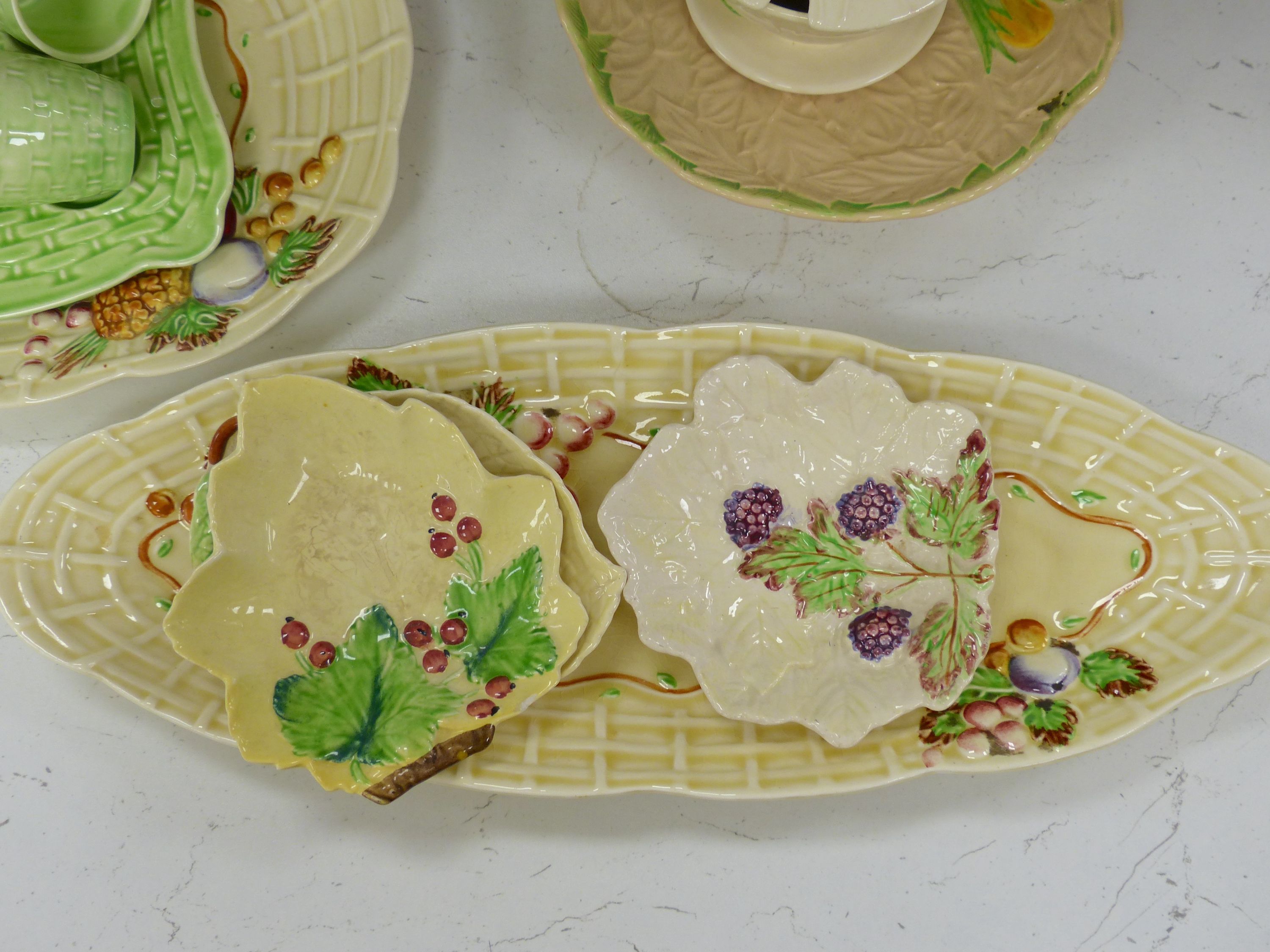 Miscellaneous china, including three cheese dishes, a Beswick preserve pot and cover, Carlton Ware and Imari dishes, etc.